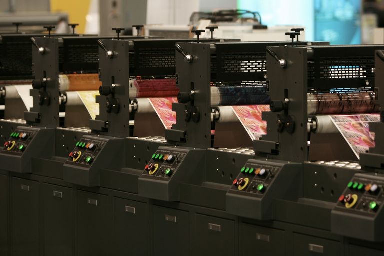 Flexo Druckmaschine Etikettenproduktion